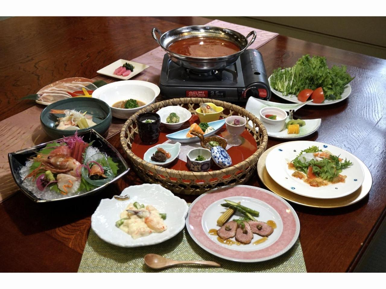 Zao Shikitei Hotel Shiroishi  Bagian luar foto
